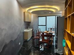 中式風辦公室使用木紋膜效果展示-PVC裝飾貼膜